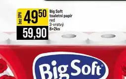 Jip Big Soft toaletní papír red 3-vrstvý 8+2ks nabídka