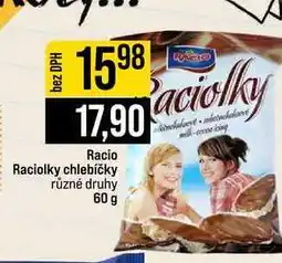 Jip Racio Raciolky chlebíčky různé druhy nabídka