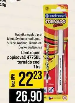 Jip Centropen popisovač 4775BL tornádo cool 1ks nabídka