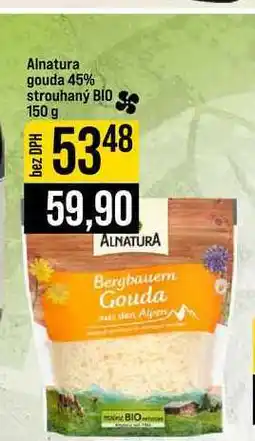 Jip Alnatura gouda 45% strouhaný BIO nabídka