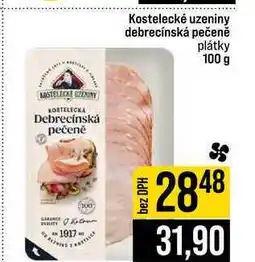 Jip Kostelecké uzeniny debrecínská pečeně plátky nabídka