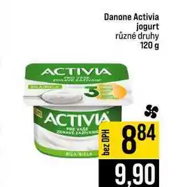 Jip Danone Activia jogurt různé druhy nabídka