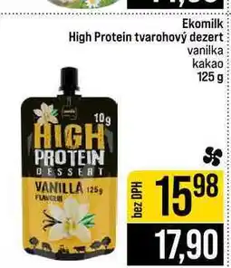 Jip Ekomilk High Protein tvarohový dezert vanilka kakao nabídka