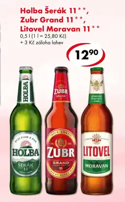 CBA Holba Šerák 11 Zubr Grand 11 Litovel Moravan 11 nabídka