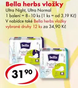 CBA Bella herbs vložky nabídka