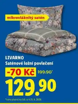 Lidl LIVARNO Saténové ložní povlečení nabídka