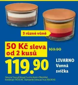 Lidl LIVARNO Vonná svíčka nabídka