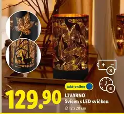 Lidl LIVARNO Svícen s LED svíčkou nabídka