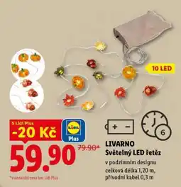 Lidl LIVARNO SVĚTELNÝ LED ŘETĚZ nabídka