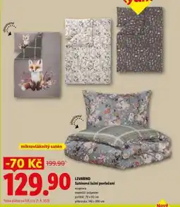 Lidl LIVARNO Saténové ložní povlečení nabídka