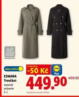 Lidl ESMARA TRENČKOT nabídka