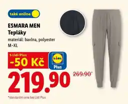 Lidl esmara Men Tepláky nabídka