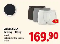 Lidl ESMARA MEN BOXERKY – 3 KUSY nabídka