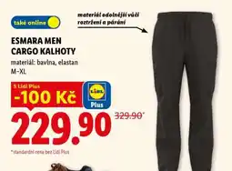 Lidl esmara Men Cargo kalhoty nabídka