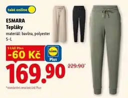 Lidl esmara TEPLÁKY nabídka
