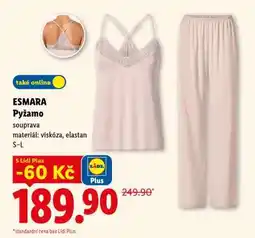 Lidl Esmara PYŽAMO nabídka