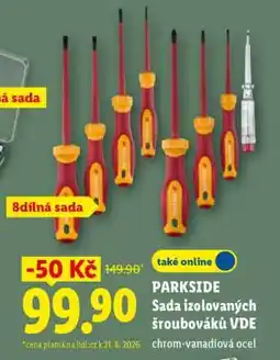 Lidl PARKSIDE Sada izolovaných šroubováků VDE nabídka