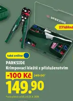 Lidl PARKSIDE Krimpovací kleště s příslušenstvím nabídka