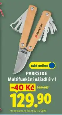 Lidl PARKSIDE Multifunkční nářadí 8 v 1 nabídka