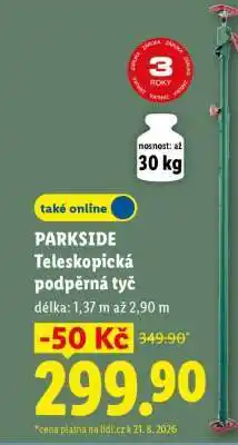 Lidl Parkside Teleskopická podpěrná tyč nabídka