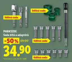 Lidl PARKSIDE Sada bitů a adaptérů nabídka