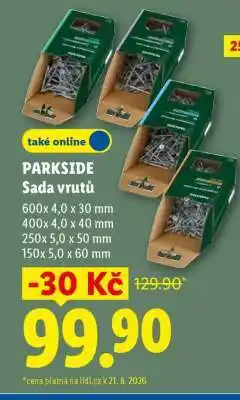 Lidl PARKSIDE Sada vrutů nabídka