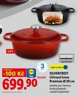 Lidl SILVERCREST Litinový hrnec Premium Ø 29 cm nabídka
