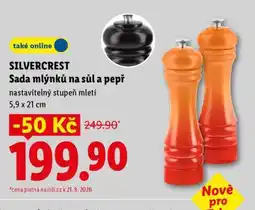Lidl SILVERCREST Sada mlýnků na sůl a pepř nabídka