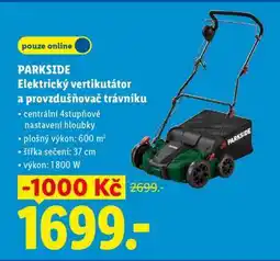 Lidl Parkside Elektrický vertikutátor a provzdušňovač trávníku nabídka