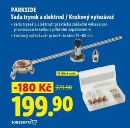 Lidl PARKSIDE Sada trysek a elektrod / Kruhový vyřezávač nabídka