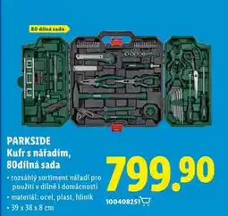 Lidl PARKSIDE Kufr s nářadím, 80dílná sada nabídka