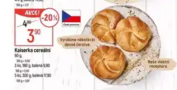 Globus kaiserka cereální nabídka