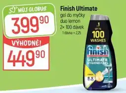 Globus Finish Ultimate gel do myčky duo lemon nabídka
