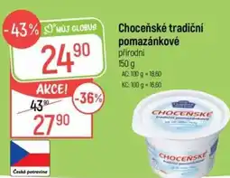 Globus Choceňské tradiční pomazánkové nabídka