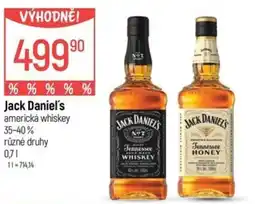 Globus Jack Daniel's americká whiskey nabídka