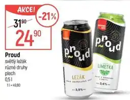 Globus Proud světlý ležák různé druhy nabídka