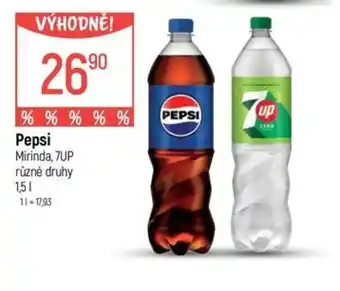 Pepsi Mirinda, 7UP různé druhy