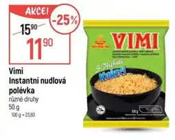 Globus Vimi instantní nudlová polévka nabídka