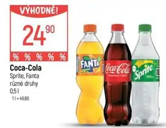 Coca-Cola Sprite Fanta různé druhy