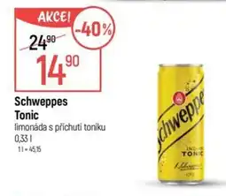 Globus Schweppes Tonic nabídka