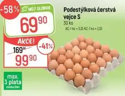 Globus Můj globus podestýlková čerstvá vejce s nabídka
