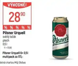 Globus Pilsner Urquell světlý ležák nabídka
