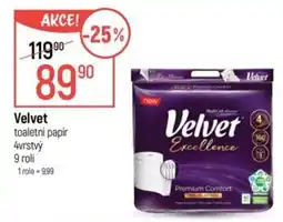 Globus Velvet toaletní papír 4vrstvý nabídka