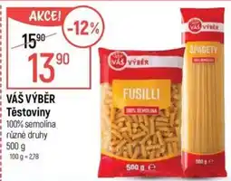 Globus Váš výběr těstoviny nabídka