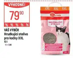 Globus Váš výběr hrudkující stelivo pro kočky xxl nabídka