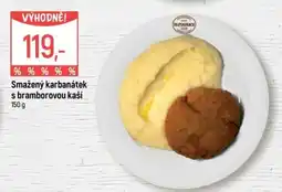 Globus Restaurace Smažený karbanátek s bramborovou kaší nabídka