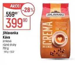 Globus Jihlavanka káva zrnková různé druhy nabídka
