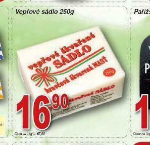 Lidl Vepřové sádlo nabídka