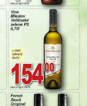Lidl Víno mikulov veltínské zelené ps nabídka