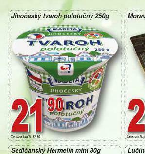 Lidl Jihočeský tvaroh polotučný nabídka